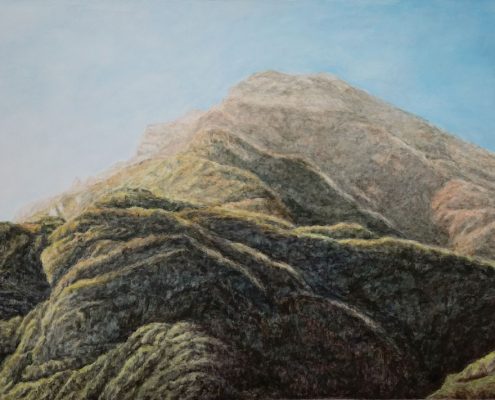Ölbild: Zwischen Trient und Bozen, 52 x 28 cm, 2015